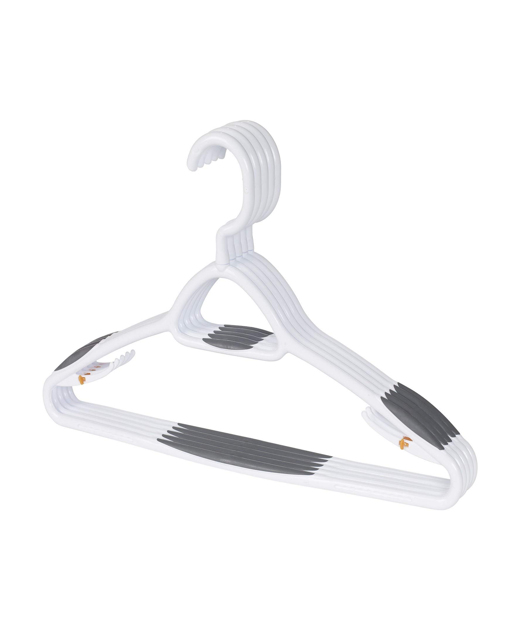 neatfreak Clothes Hanger, White/Grey, Pack of of