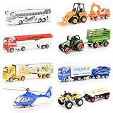 Acefun 8 PCS Diecast Cars Play Vehicles Set, Pull Back Model Cars for Kids