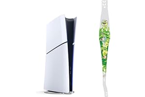 PONIWA Dust Cover Net for PS5/for PS5 Slim Console,Heatsink Barrier Pets Hair Anti-dust Cover Dustproof for Playstation 5 Optical Drive/Digital Version Game Console Accessories (Rick Morty, For PS5 Slim)