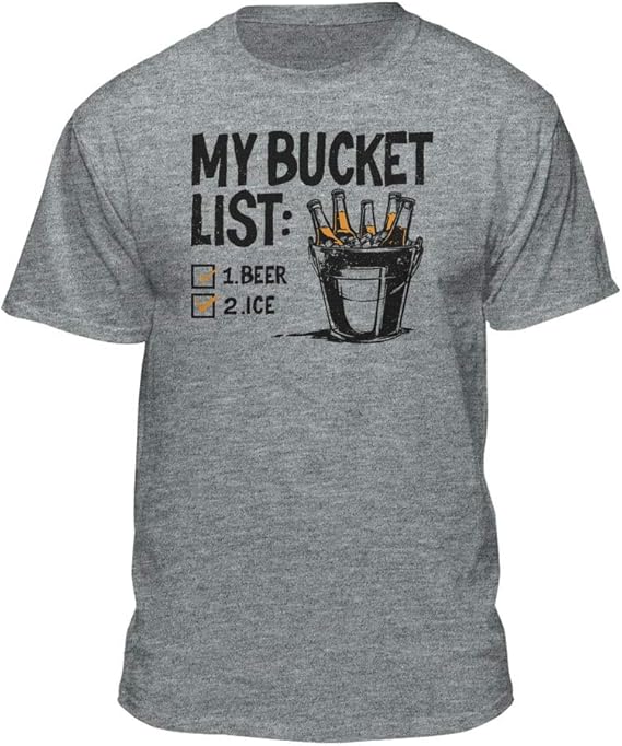My Bucket List Beer Ice Drinking TShirt Clothing