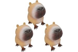 3PCS Animal Stress Balls Funny Capybara Stress Relief Squeeze Toys for Children and Adults Capybara Stuffed Animal Birthday f