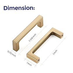 Ravinte 20 Pack Solid 3 Inch Kitchen Square Cabinet
