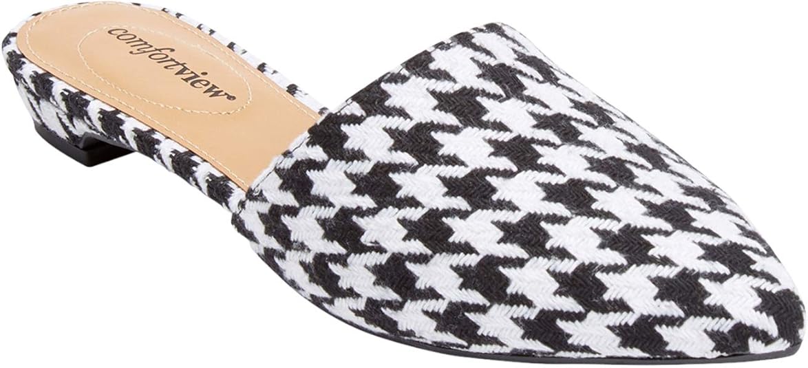 womens wide mule shoes