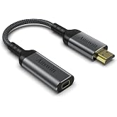 Answin HDMI to Mini DisplayPort Adapter 4K@60Hz Active HDMI to Mini DP | Active HDMI 1.4 Source for Xbox One/360, NS, Mac Mini, PC/Laptops to Monitor with DisplayPort 1.2/Mini DisplayPort