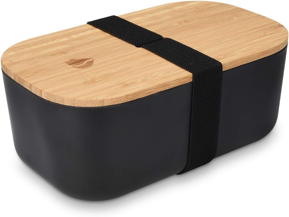 Navaris Bento Box Japanese Style Lunch Box with Bamboo