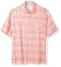 28 Palms Men's Relaxed-Fit 100% Linen Reverse Print Shirt