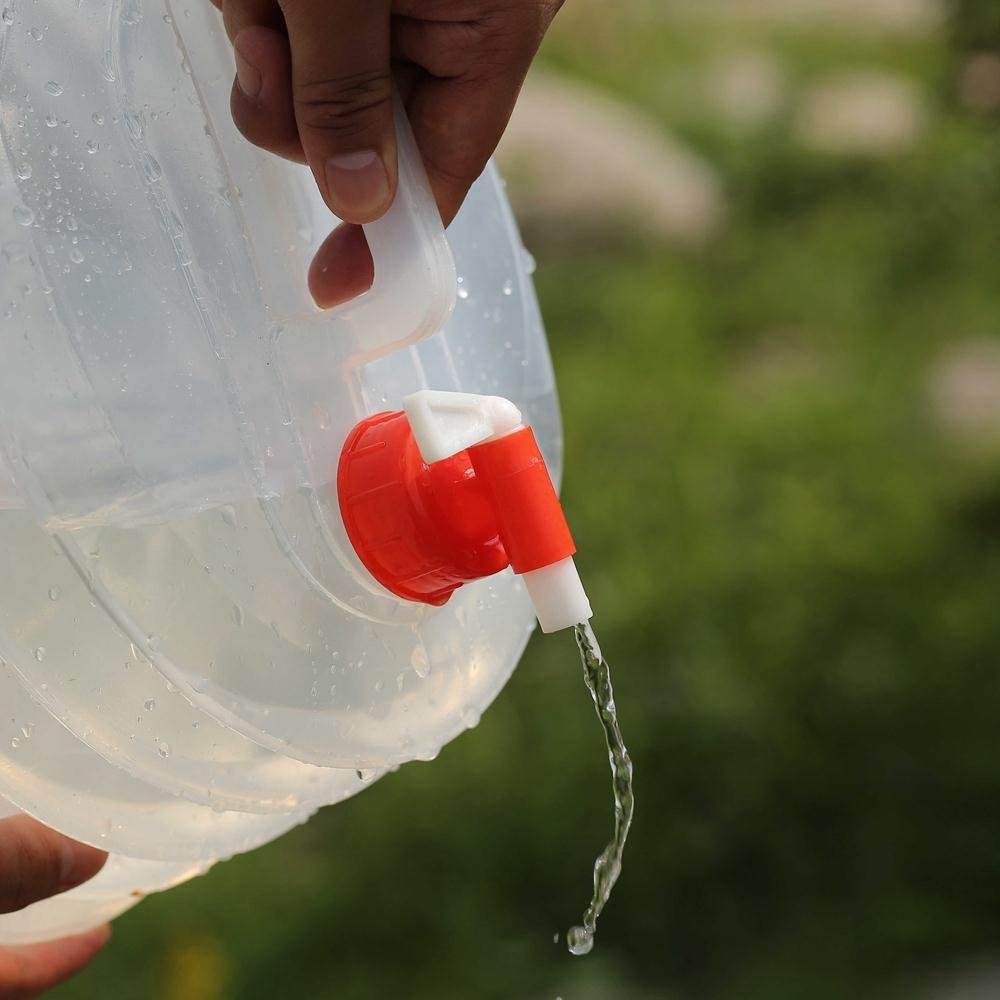 KingCamp 2.11 gal Portable Collapsible Expandable Water Carrier Emergency Cube Water Storage Bag for Picnic, Camping, Hiking, Climbing, Backpacking