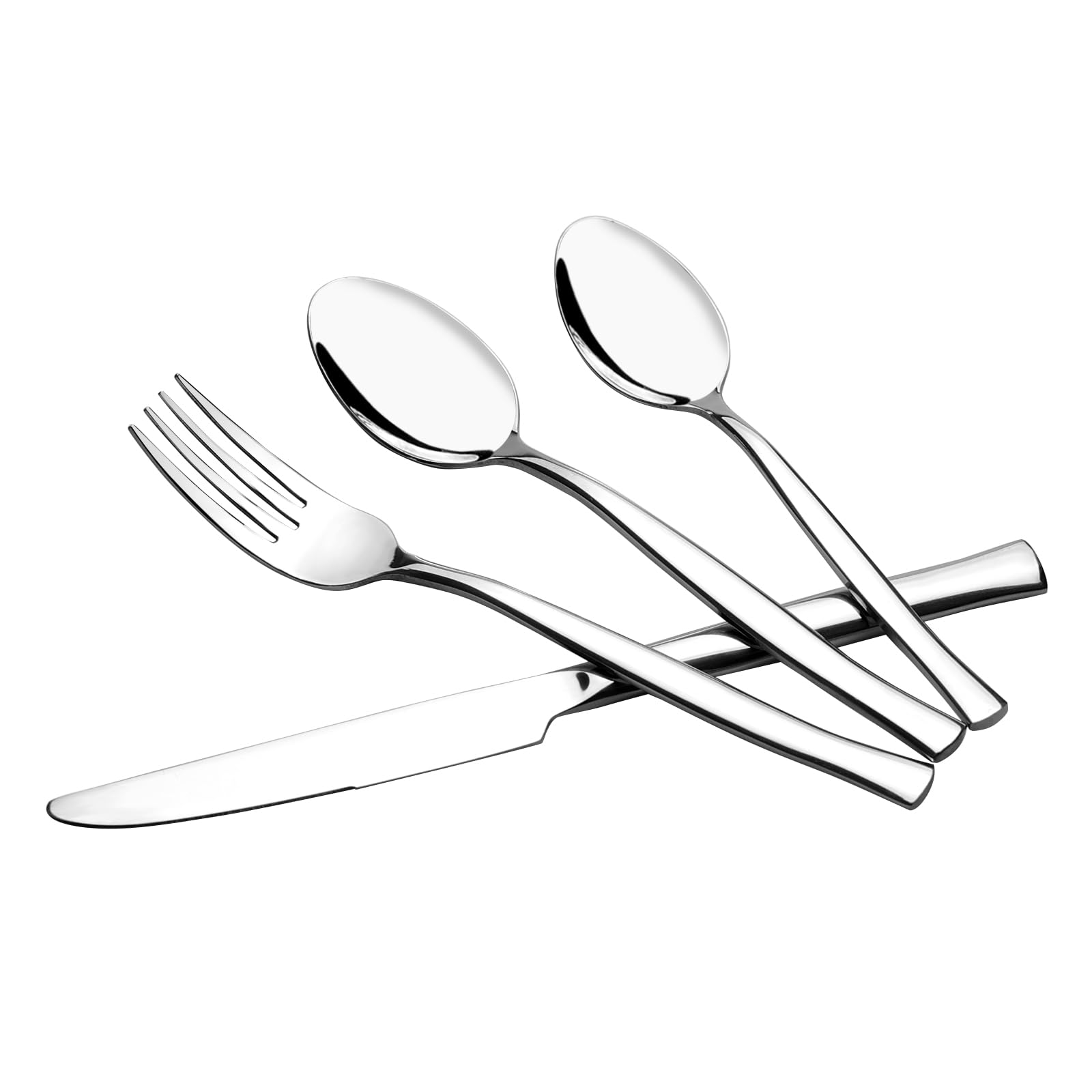 Rinboat 48 Pieces Stainless Steel Fork Knife Spoon, Cutlery Flatware Set, Service for 12 Persons