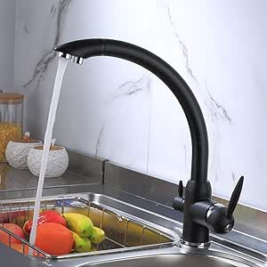 Grifo de Cascada Grifo Moderno del Fregadero de la Cocina de Agua fría