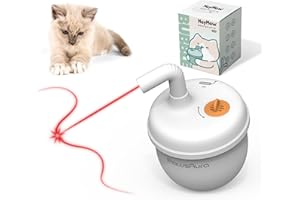 MayMaw Bubble Cat Laser Toy - Interactive Tumbler Design, Rechargeable Cat Laser Pointer with 360° Irregular Rotation, 3 Modes Automatic Cat Toy for Bored Indoor Cats/Kitten (White)