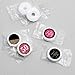 Big Dot of Happiness Chic 50th Birthday - Pink, Black and Gold Round Candy Sticker Favors Labels Fit Chocolate (1 Sheet 108)