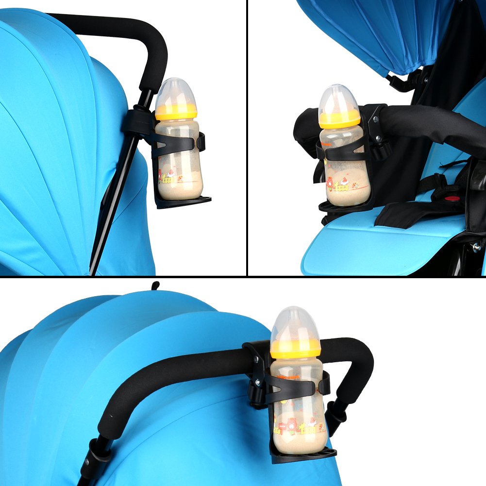 Accmor Stroller Cup Holder, Bike Cup Holder, Bottle Holder for Large Size Bottles, 360 Degrees Rotation Universal Cup Holder for Stroller, Bicycle, Wheelchair, Walker, 1 Pack: Baby