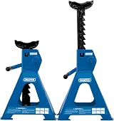 Draper 30878 Ratcheting Axle Stand 2 Tonne Capacity Pair 36mm Saddle view 2