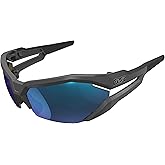 Mechanix Wear: Vision Type-V Safety Glasses with Advanced Anti Fog, Scratch Resistant, Half Framed Protective Eyewear, Lightweight Glasses with Adjustable Arms and Nose (Blue Mirror Lens)