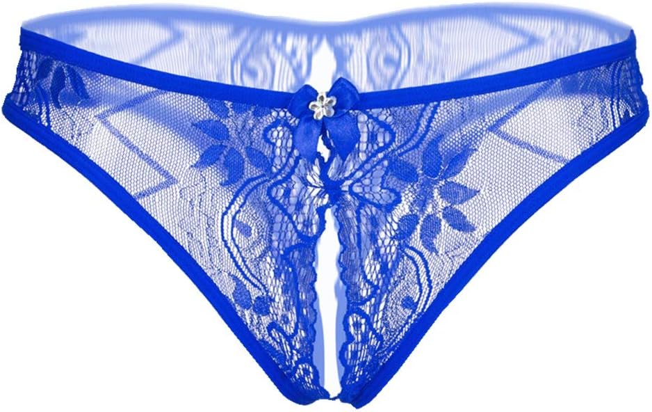 Gergeos Clearance Women Sexy Lace Transparent Panties Underwear Open Thongs G-Strings Lingerie