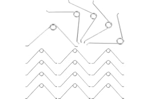 Kisangel 50PCS Stainless Steel Replacement Springs for Hand Pruners – Sturdy Volute Springs for Gardening