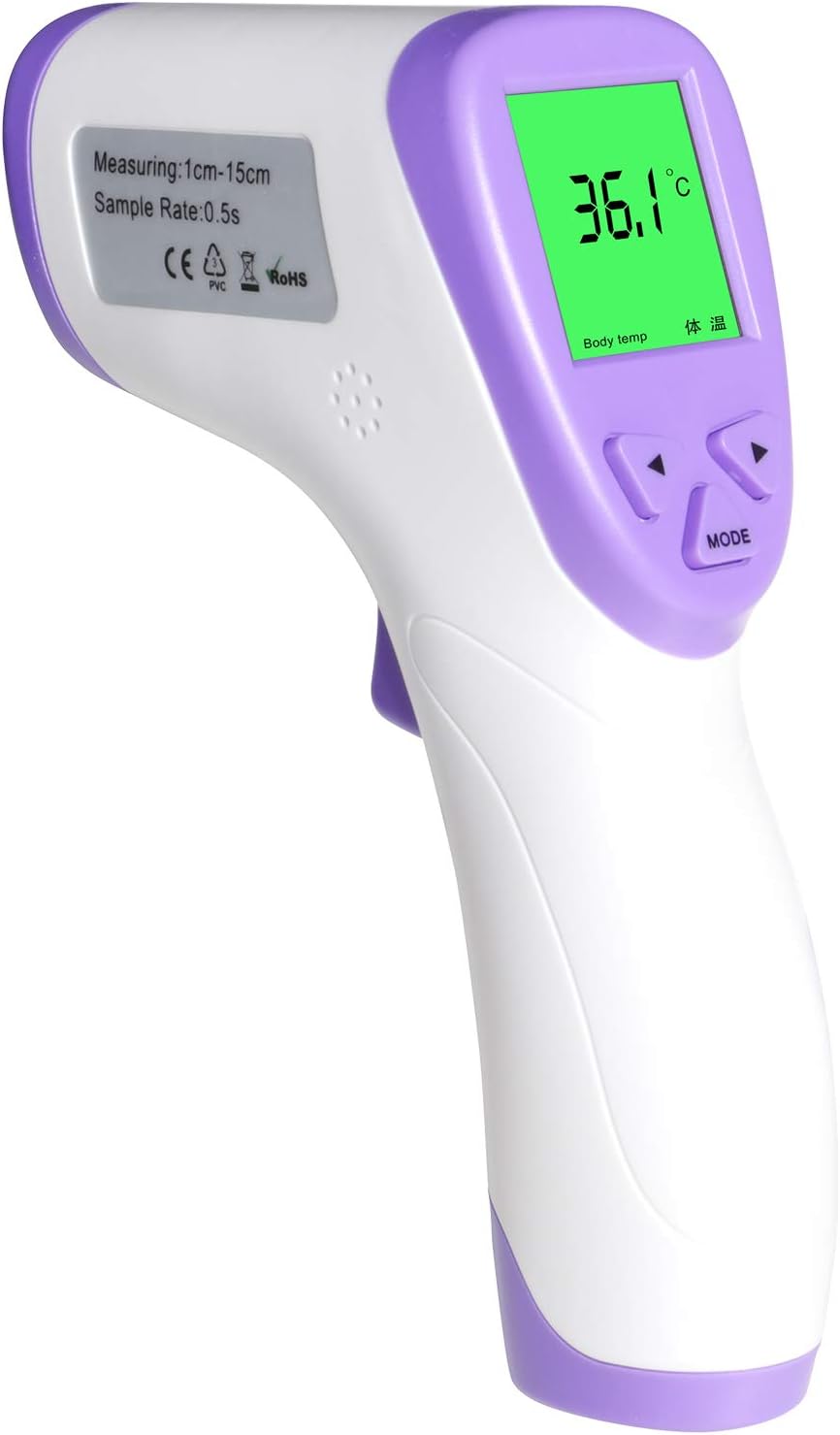 YSSNH Digital Infrared Temporal Thermometer for Fever with Instant Accurate Reading Non-Contact Temperature Measurement for Baby Infant Kid and Adult