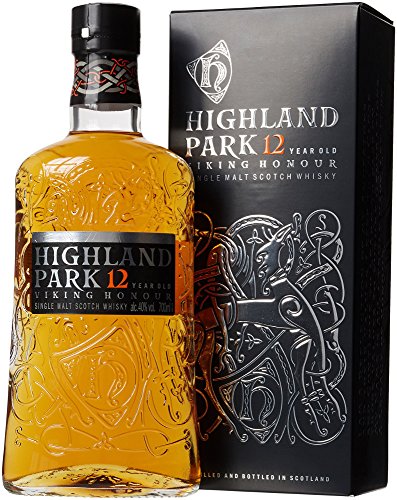 Highland Park 12 Jahre | Viking Honour | Single Malt Scotch Whisky | vollmundiger, rauchiger Geschmack | mit der Wikinger-Seele | 40 % Vol | 700 ml Einzelflasche
