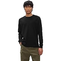 Amazon.com: GAP Mens Long Sleeve Waffle Crewneck Tee T-Shirt