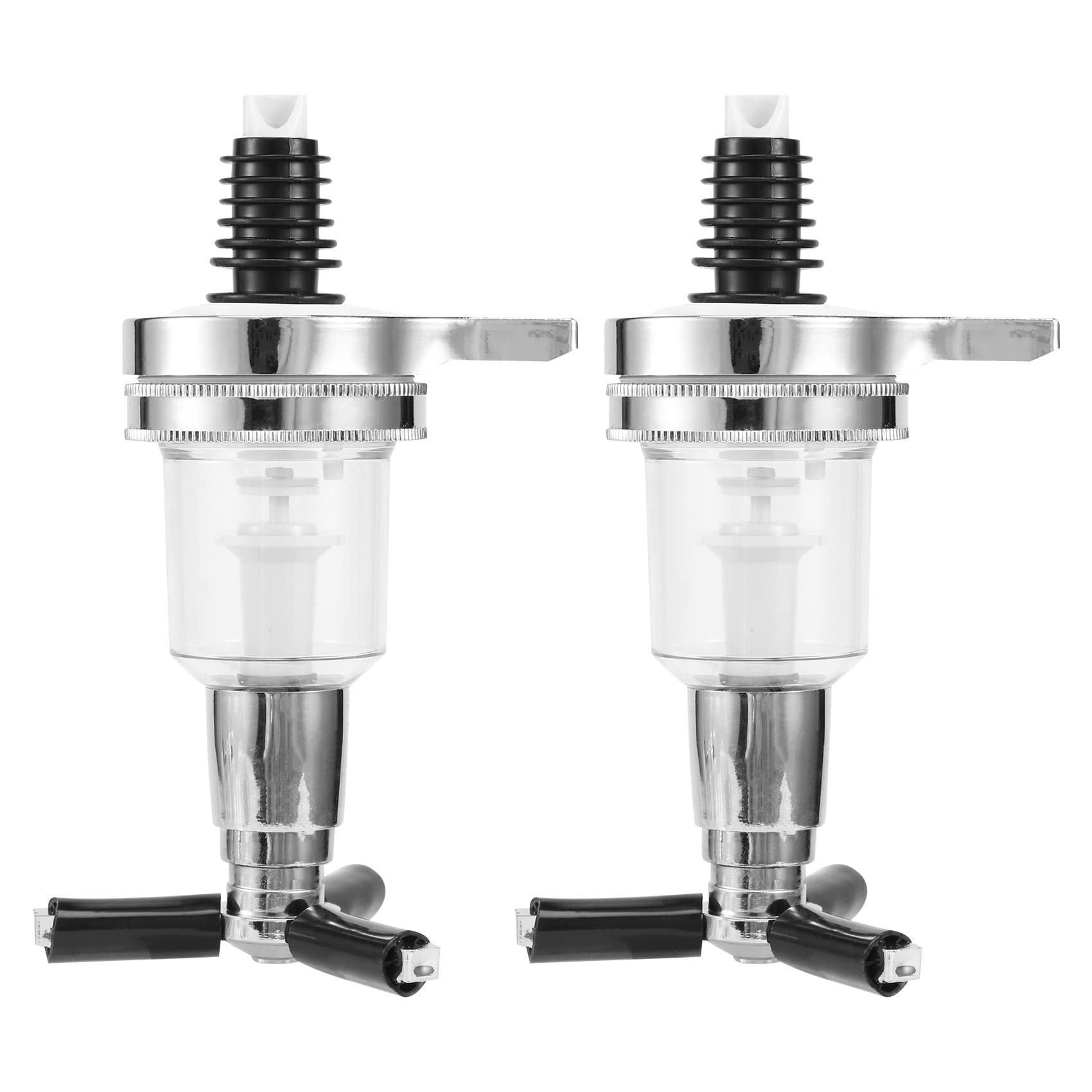 Ksrnsne 2Pcs 45Ml/1.5Oz Bar Replacement Nozzle Shot Dispenser for Revolving Liquor Bottle Holder