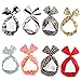 Yeshan Rabbit Ear Twist Bow Wired Headbands Scarf Headwrap Hairband Hair Accessory,Pack of 8