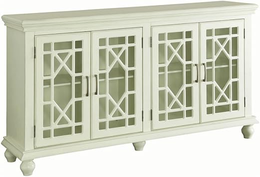 Amazon Com Coaster 950638 Co Accent Cabinet Antique White Furniture Decor