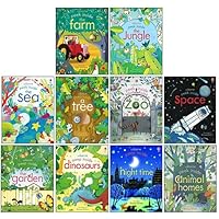 Usborne Peep Inside 4冊セット　しかけ絵本 Peep Inside 6 Books Collection Box Set by Usborne (Zoo