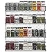 MyGift 4-Tier Gray Chicken Wire Spice Rack Wall Mount Organizer, Pantry Seasoning Jars and Condiment Storage Shelves