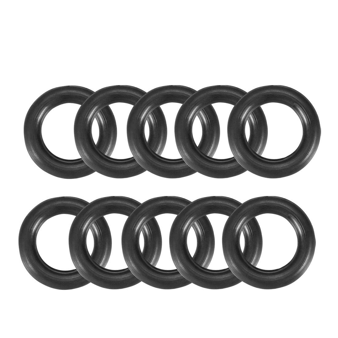 uxcell Nitrile Rubber O-Rings 15mm OD 9mm ID 3mm Width, Metric Sealing Gasket, Pack of 10