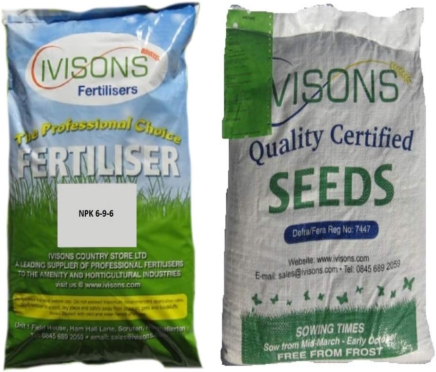 GENERAL PURPOSE LAWN GRASS SEED + PRE SEED FERTILISER MULTI SAVE PACKS (5KG)