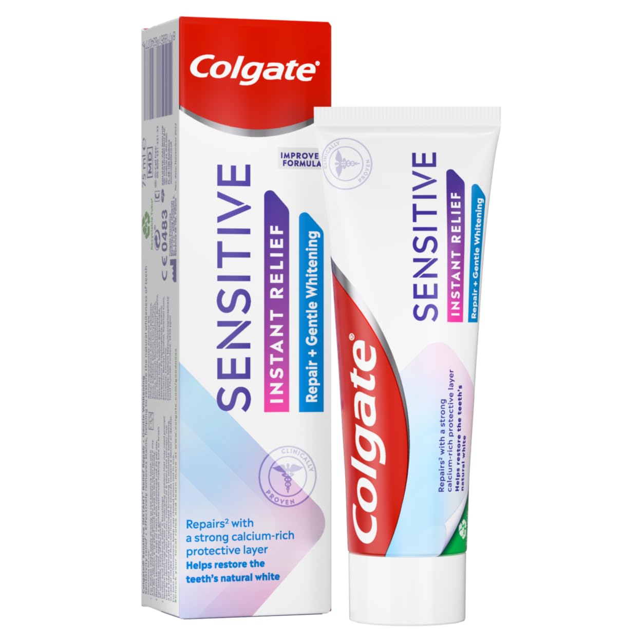 Colgate Sensitive Instant Relief Toothpaste 75ml (Pack of 4)