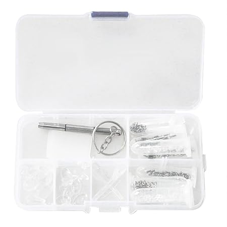 Vococal - Brillen Reparatur Zubehör-Set - Schraubverschluss/Nase-Pad Unterlegscheibe - Sonnenbrillen Reparatur-Werkzeug Set m