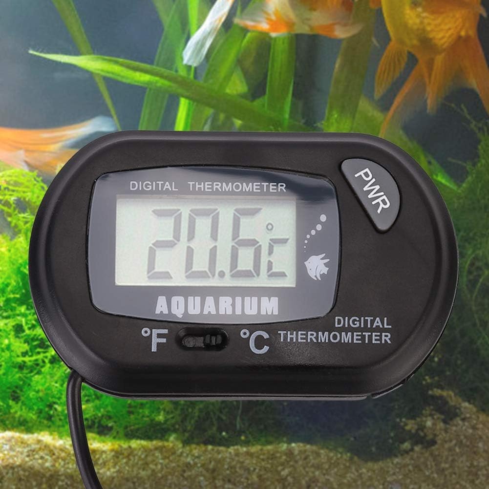 Aquarium Thermometer Digital LCD Fish Tank Water Thermometers Reptile Terrarium Temperature Gauge for Vehicle Reptile Terrarium Fish Tank Refrigerator - Image 4
