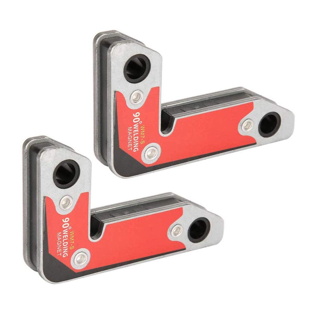 Welding Magnet, 2 Pcs Strong 30°60° & 90° Corner Magnet Holder, Inside/Outside Magnet Welding Clamp Magnetic Holder for Assembly, Welding, and Pipes Installation
