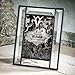 Beveled Glass Picture Frame Easel Back 4x6 Photo Frame Wedding Anniversary Engagement Graduation Gift Home Decor Clear J Devlin Pic 354-46HV (4x6)
