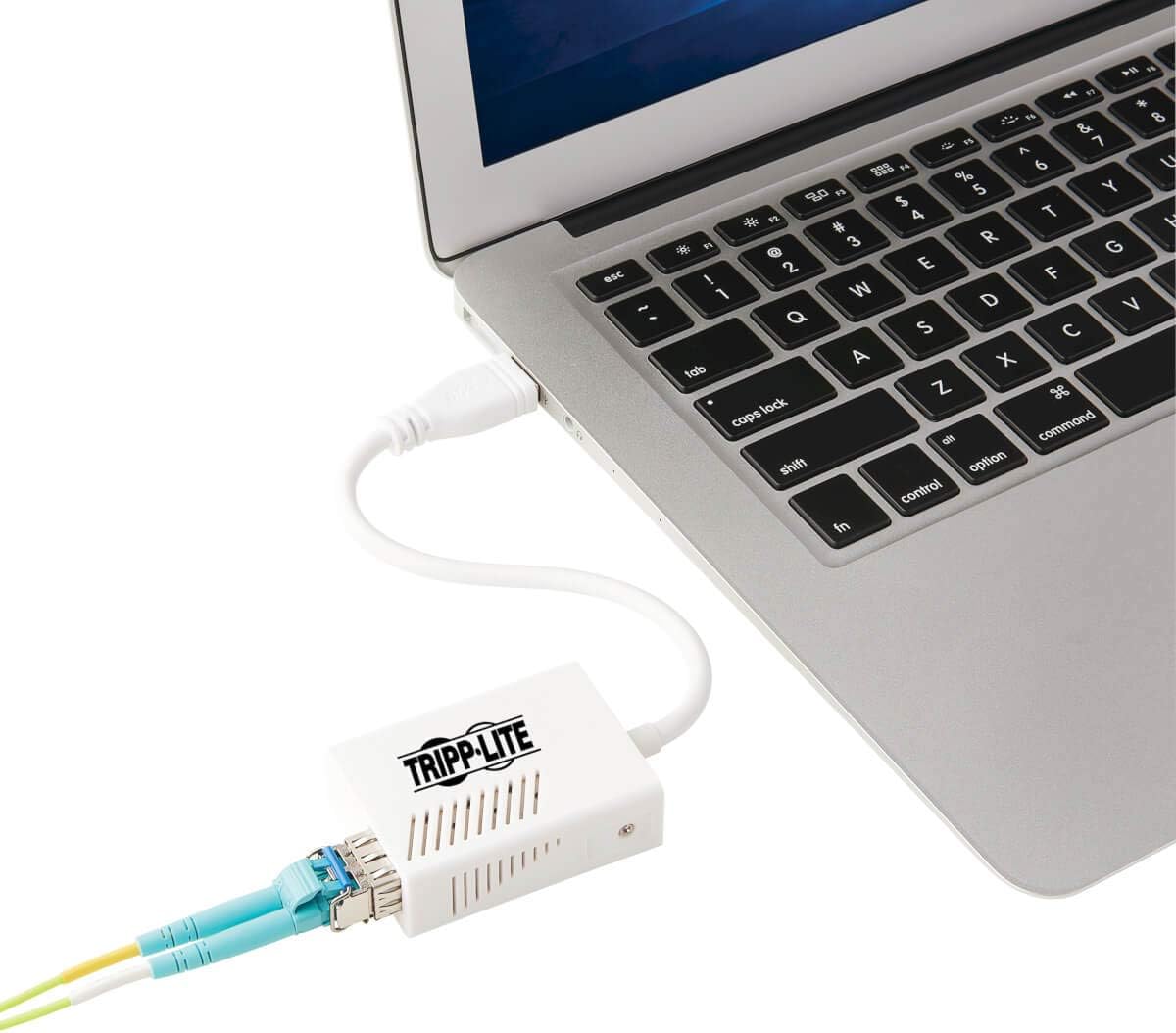 LC 10 100 Mbps Tripp Lite Ethernet NIC Adapter White USB 2 0 To Fiber 