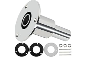 WAYSKA Stainless Steel 316 Thru Hull Exhaust Skin, Fitting 24mm Tube Exhaust Pipe Socket Hardware for Diesel heaters Exhaust Pipe