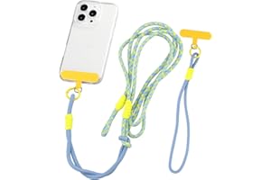 2-Pack Universal Mobile Phone Lanyard Set - Removable Double-Layer Nylon Strap, Adjustable Crossbody Lanyard & Wrist Strap, f