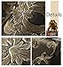 Blooming Wall: Elegant European Black/Gold/Brown Flocking Embossed Textured Damasks Wallpaper Wall Mural Wallpaper for Living Room Bedroom, 20.8 In32.8 Ft=57 Sq.ft,Brown/Gold/Black