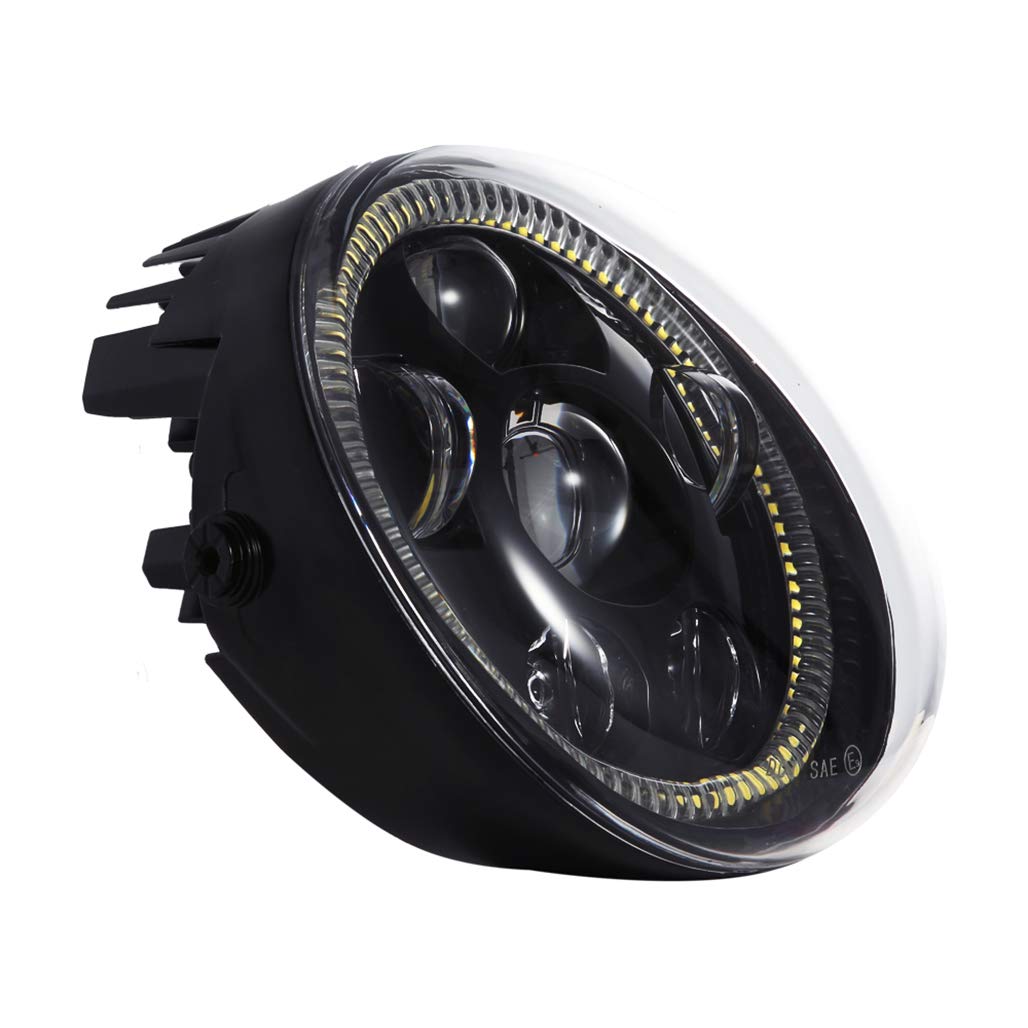 Black SJ21001VD02 ZOFFROAD New Version LED Headlight with Halo DRL