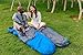 BOS Portable Mummy Sleeping Bag- Ultralight Waterproof Camping Sleeping Bag with Compression Sack for 4 Season Traveling and Outdoor Activities- Large Sleeping Bag for Adults up 7'2-Grey&Left-Zip