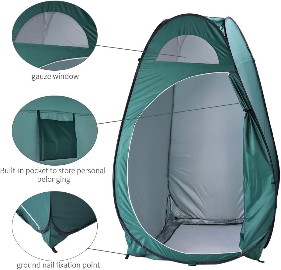 PEXMOR Portable EZ Pop UP Changing Room Tent with Carrying Bag, Perfect for Outdoor Dressing/Shower/Camping Toilet/Fishing/Beach, Backpack Shelter (Upgraded) (Upgraded): Sports & Outdoors