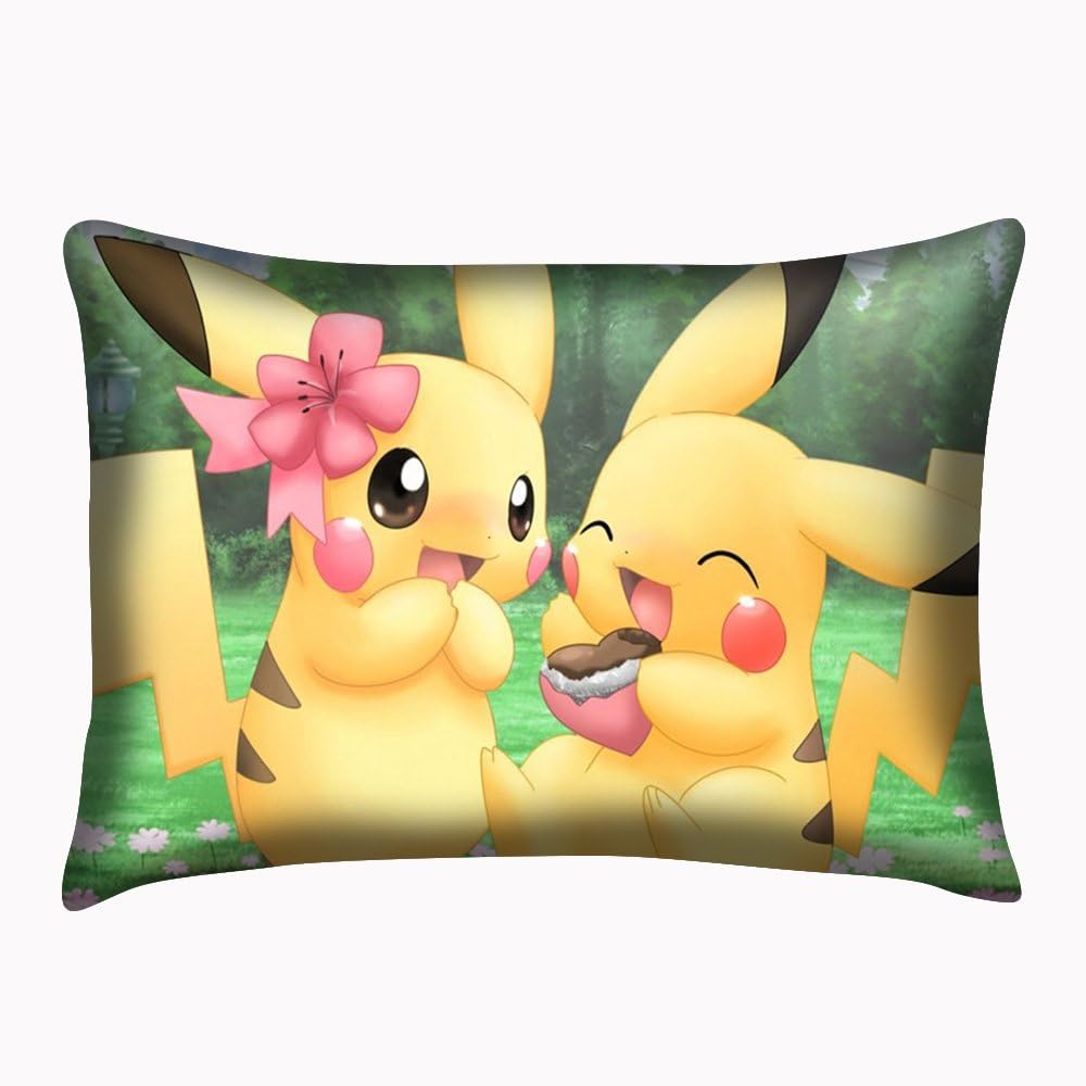Pokemon Pikachu Pillowcase Pillow Case Cushion Cover Twin Sides Pillowslip 20x30 Inch