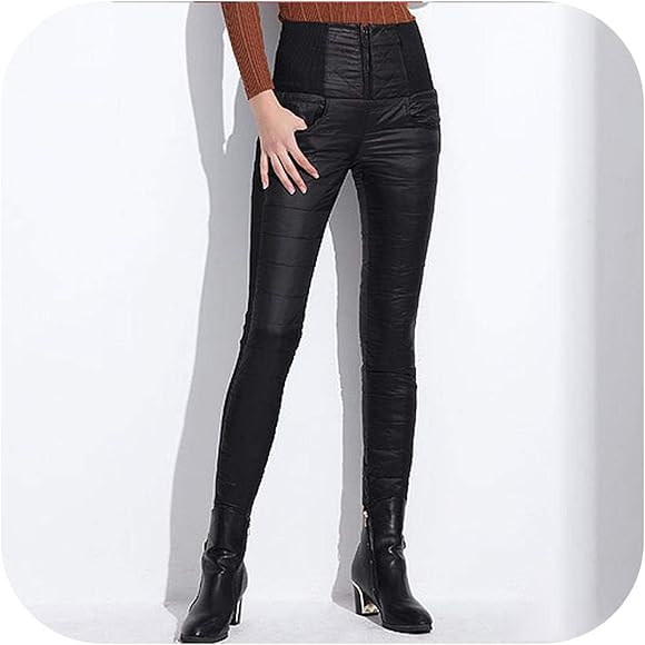 high waisted skinny black work trousers