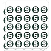 Michigan State Block S 1" Planner Calendar Scrapbooking Crafting Clear Stickers
