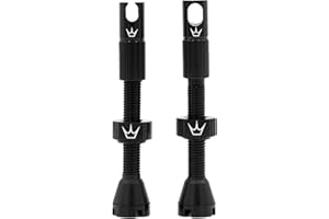 Peaty's X Chris King MK2 Tubeless Valves Presta - Integrated Spoke Key & Valve Core Removal Caps, Mountain Bike, Road & Gravel Bicycle Tyre, Insert Compatible, 7075 Aluminium - 42mm & 60mm