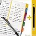 CleverPL Divider Sticky Notes,60 Ruled Notes per Pack,4 x 6 Inches,Assorted Neon Colors,2 Pack