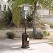 Belleze 48,000BTU Premium Outdoor Patio Heater with Wheel LP Propane Heat CSA Certified, Hammered Bronze