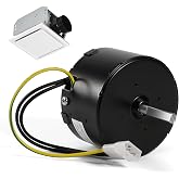 D1160 Condenser Bath Fan Motor, Replacement for Fasco Bathroom Fans Motor 3.3" Frame for Fasco 7163-5235 7163-2593 7163-9676 for Broan Nutone Fan 655 661 663 763 665N (1/100HP 1550RPM 115V 60Hz 0.6A)