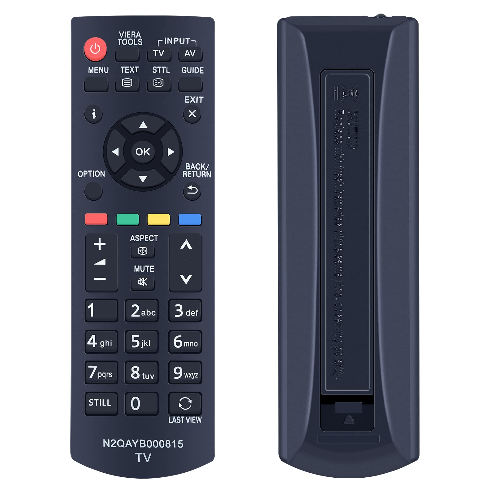 TCNOUMT N2QAYB000816 Remote Control Compatible for Panasonic Viera LCD TV TX-L19XM6E TX-L24XM6E TX-L32EM6B TX-L42B6E N2QAYB000815 TV Remote Control Alternative — image 1
